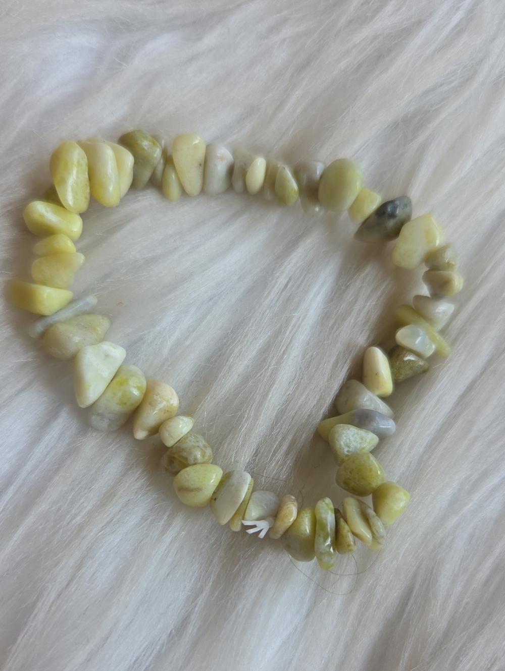 Serpentine Gemstone Stretchy Bracelet